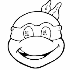 Free Ninja Turtle Mask Coloring Pages