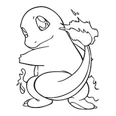 charmander Pokemon coloring page