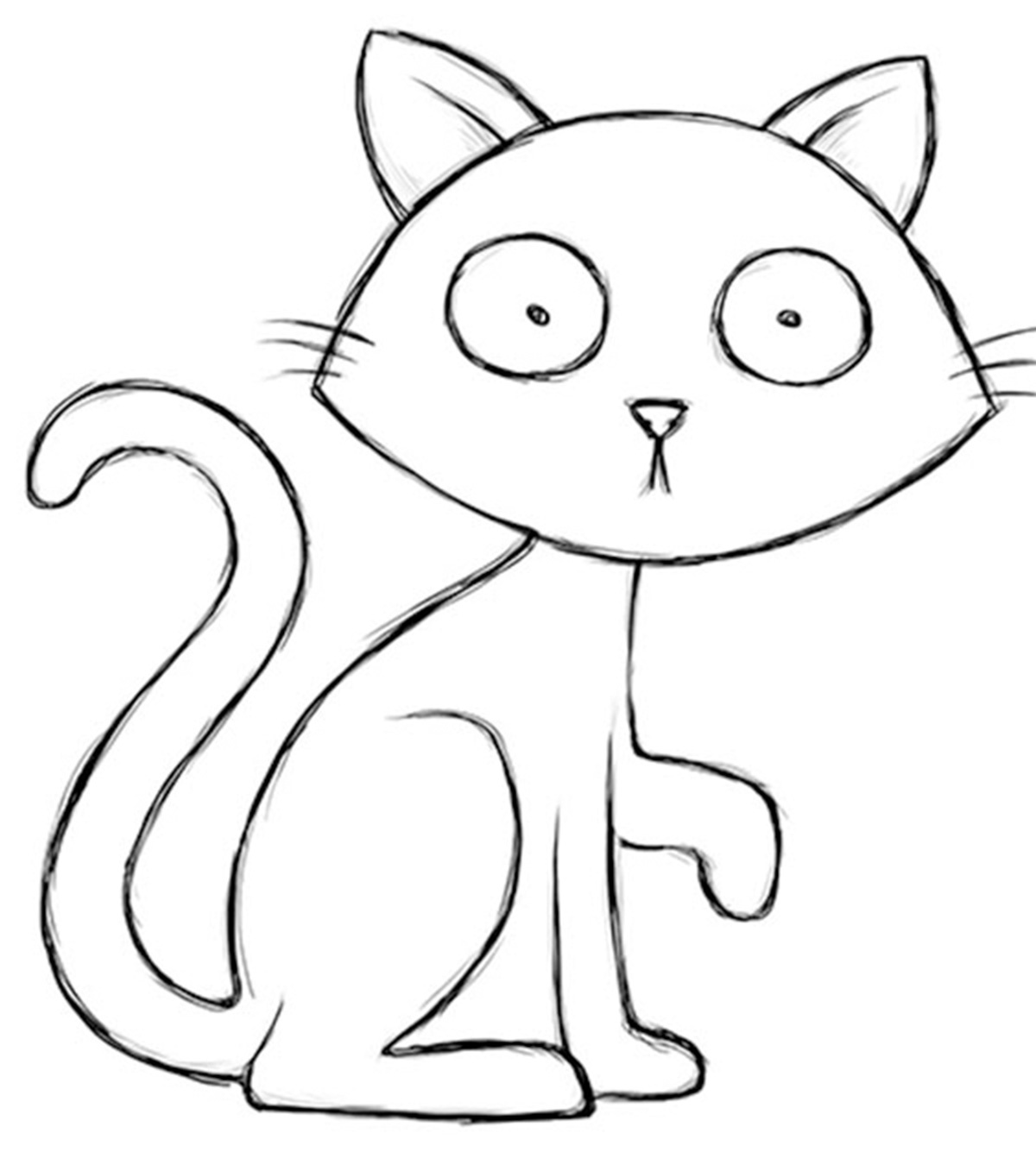 Top 25 Scary Halloween Cat Coloring Pages For Toddlers_image