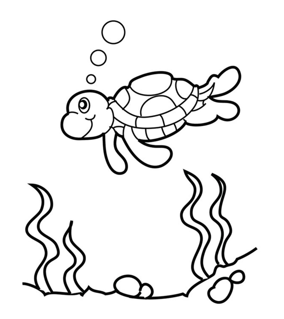 10 Cute Sea Turtle Coloring Pages Your Toddler Will Love To Color_image