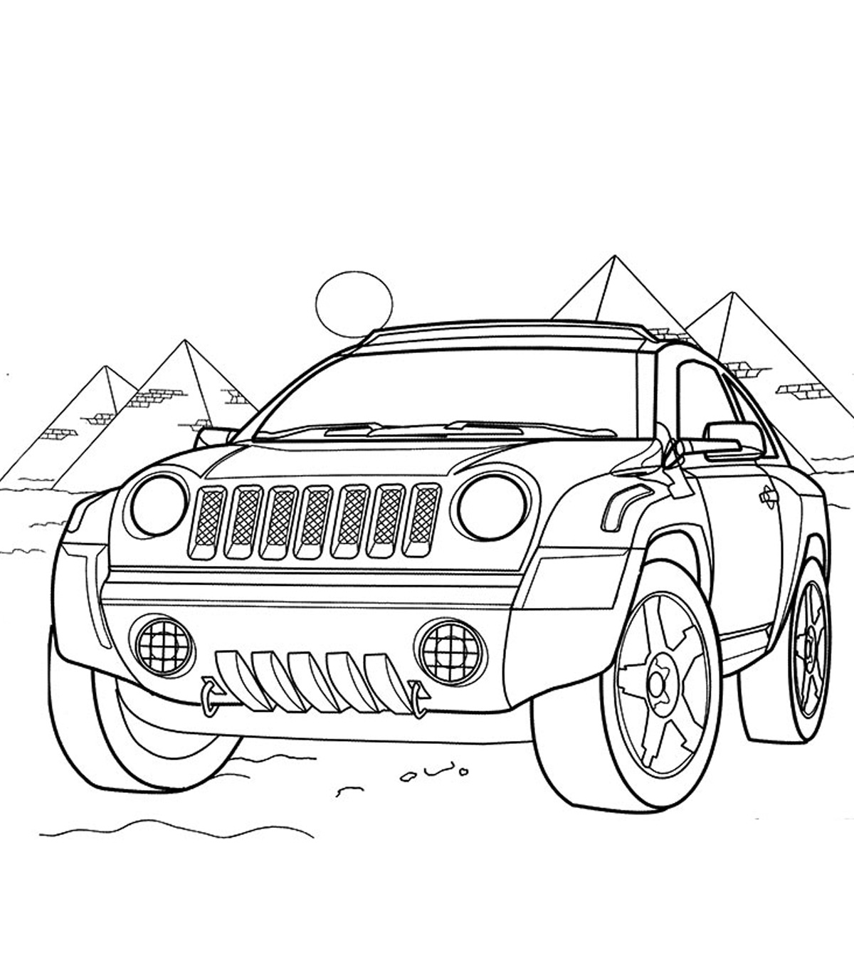 25 Best Muscle Car Coloring Pages For Your Toddler