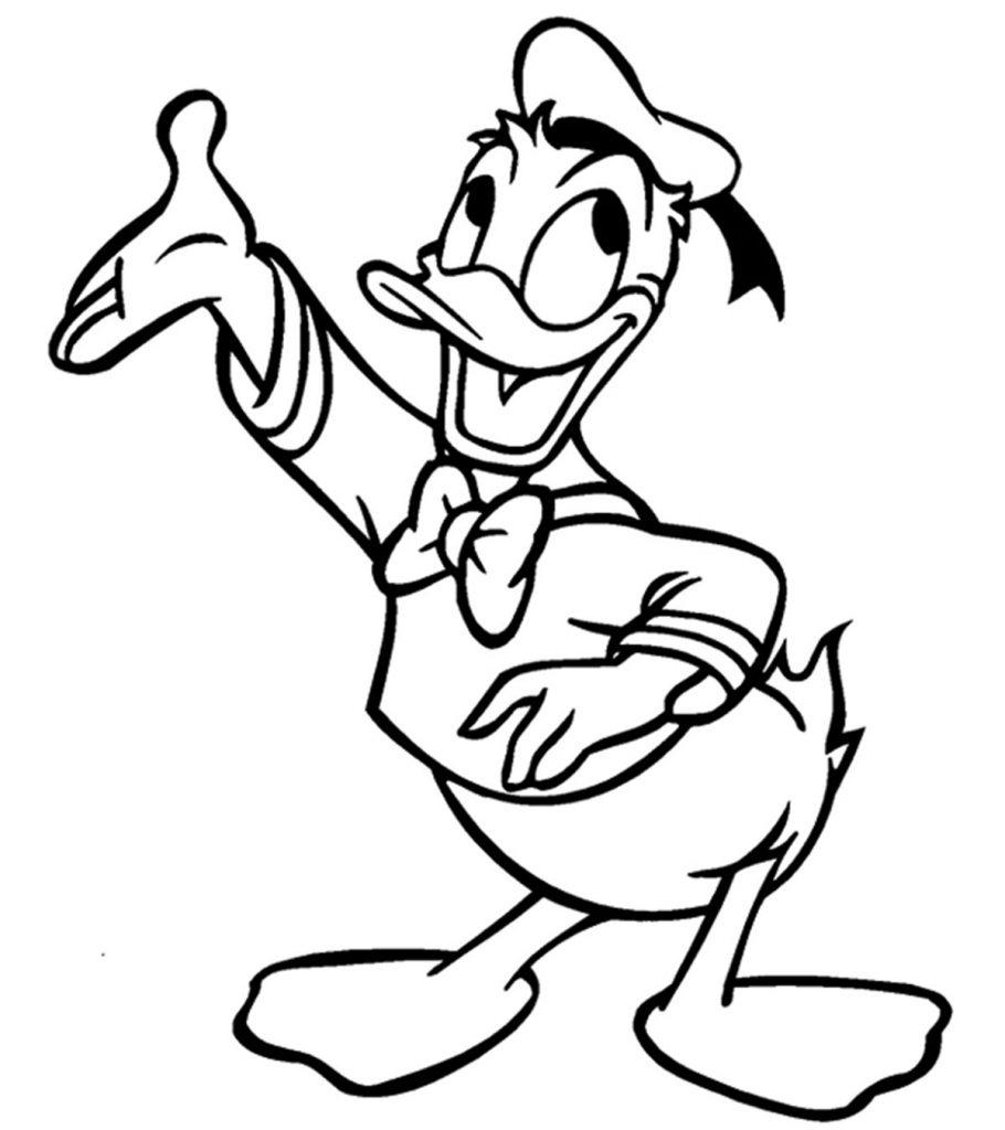 Top 25 Free Printable Donald Duck Coloring Pages Online