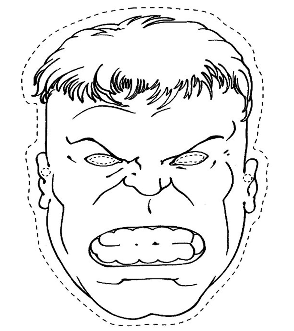 25 Incredible Hulk Coloring Pages For Toddler_image