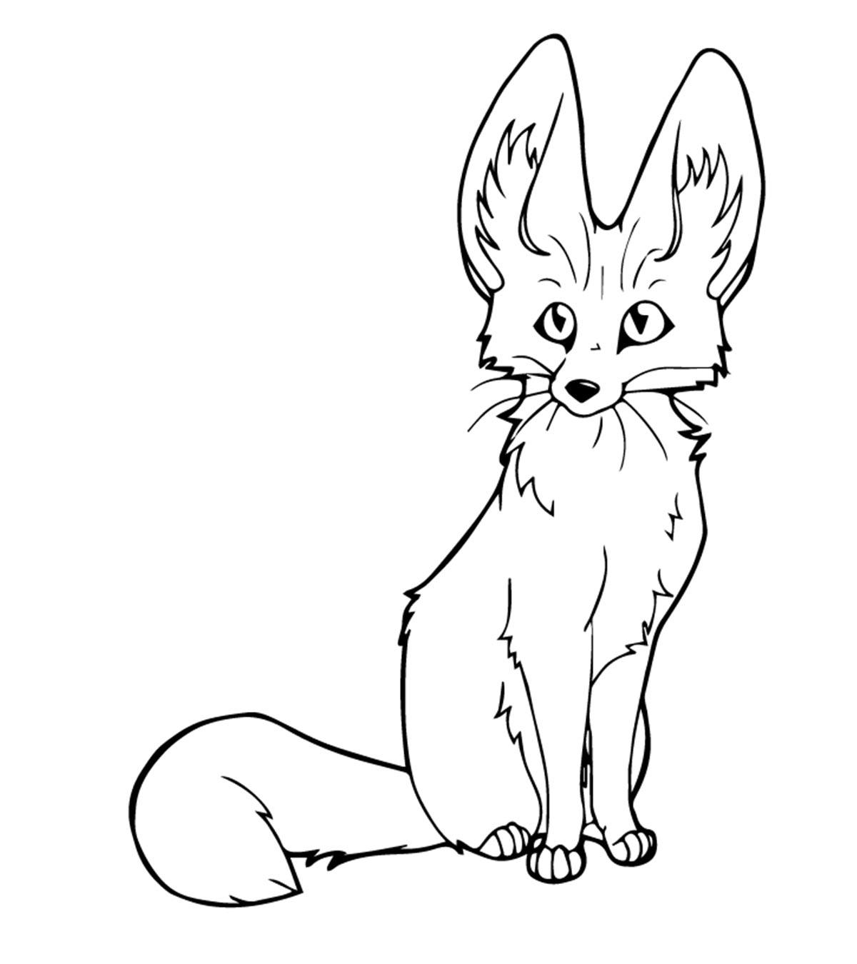 Top 25 Free Printable Fox Coloring Pages Online