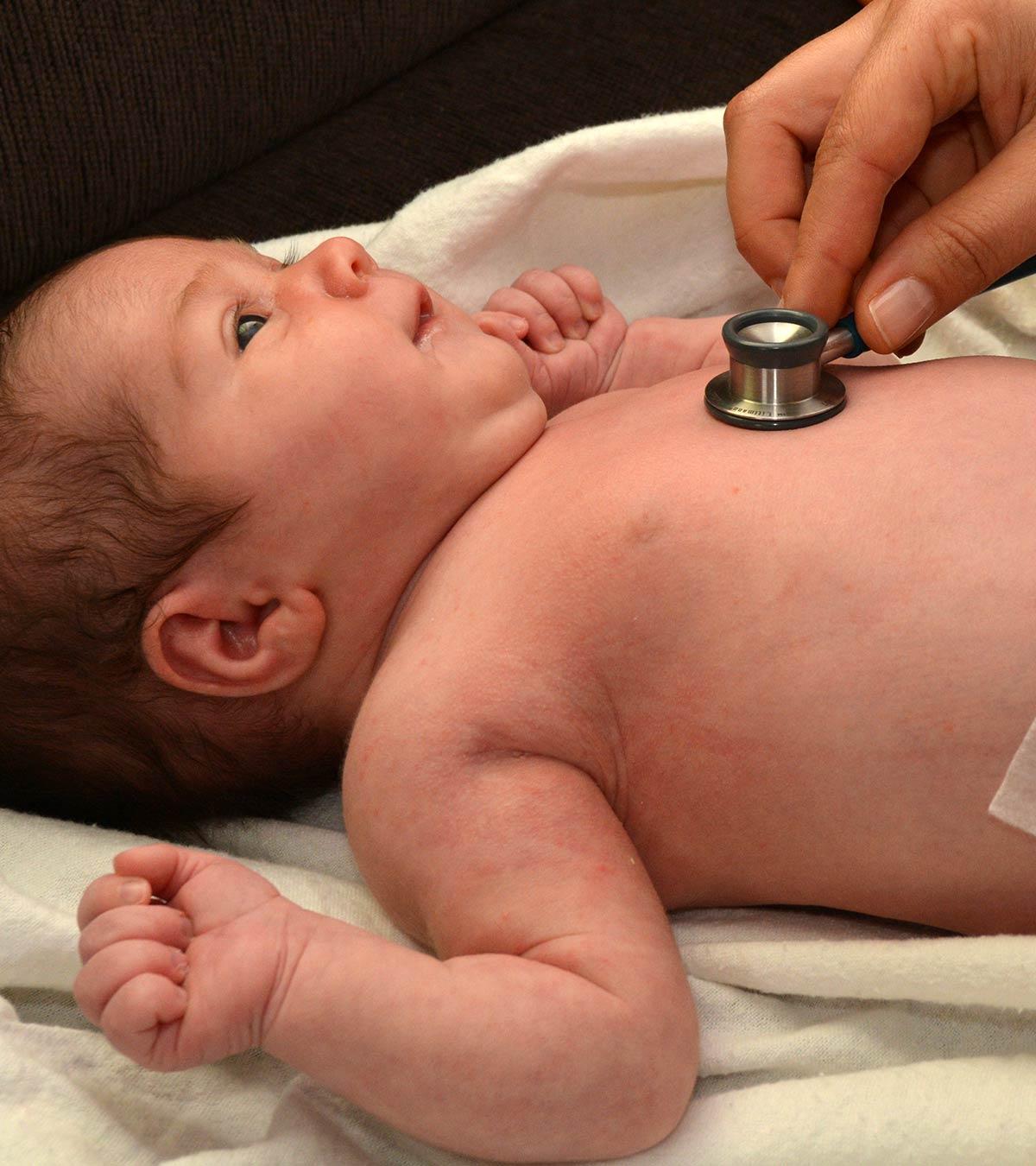 Newborn baby With Swollen Breasts
