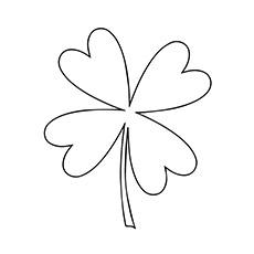 Top 20 Free Printable Four Leaf Clover Coloring Pages Online