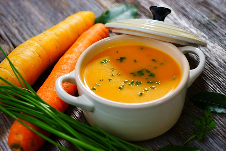 Apple, carrot, and onion soup recipe for babies