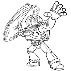 Buzz lightyear coloring page