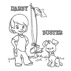 Coloring page of Darby and Buster
