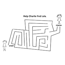 Finding Lola coloring page