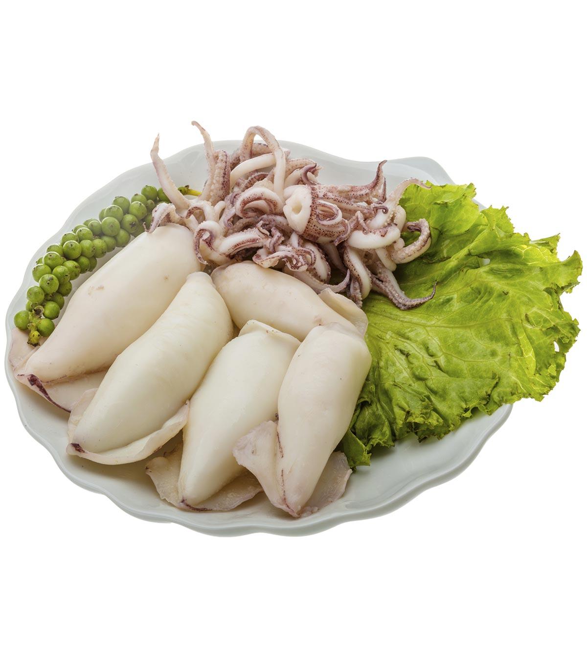 Calamari on a plate