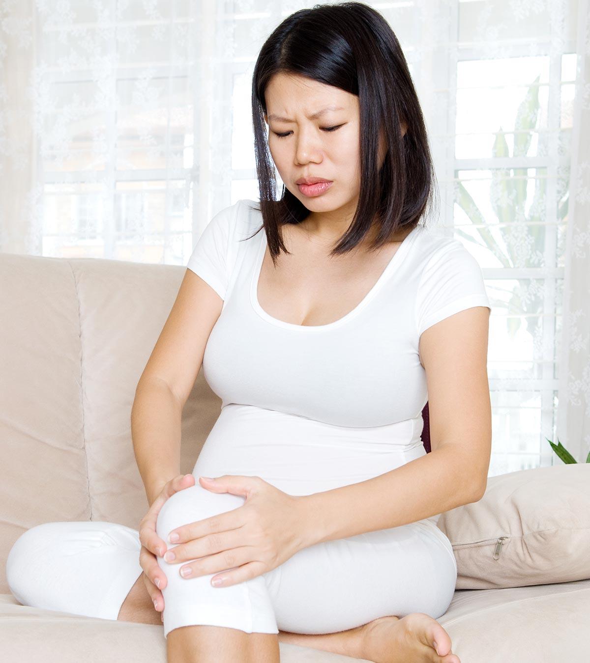 A pregnant lady suffering from knee pain