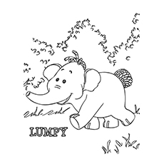 Disney coloring page of Lumpy