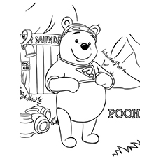 Coloring Page of Pooh