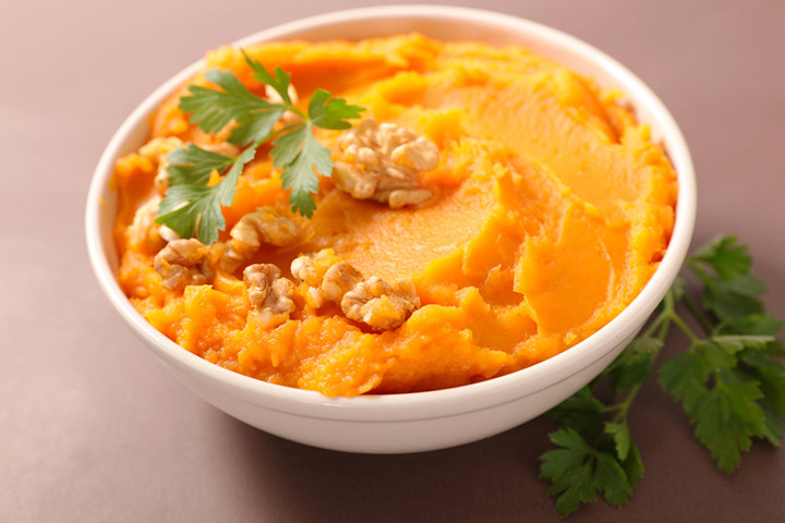 Sweet potato and carrot puree recipe for babies