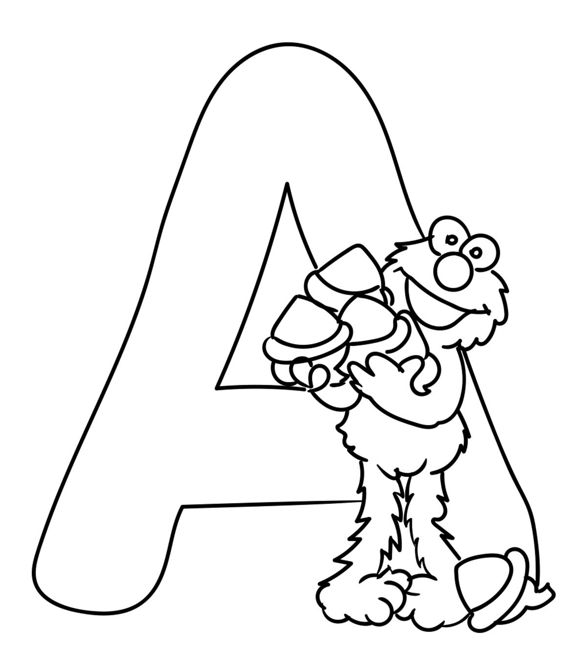 Top 10 Letter A Coloring Pages For Your Little Ones