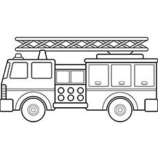 Firefighter truck coloring page Firefighter truck coloring page