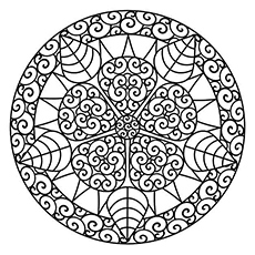 Abstract Beautiful Design of Coloring Pages