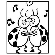 Ladybug Friends Forever coloring page