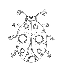 The Ornate Ladybug coloring page