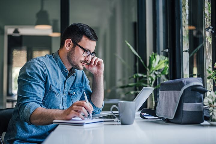 The busy man does not text back often