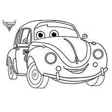 The cruz besouro Colorful car coloring page