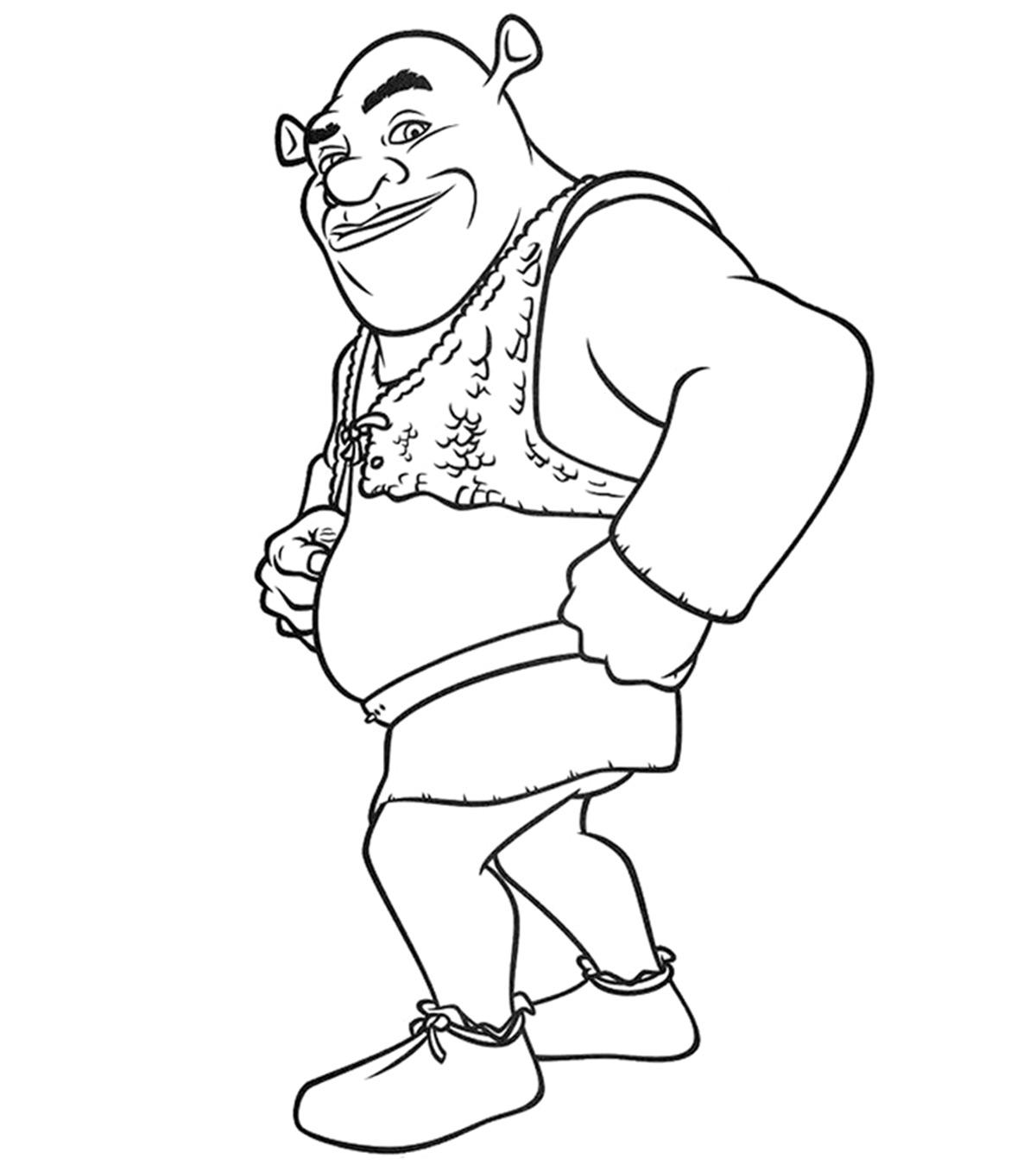 Top 10 Shrek Coloring Pages For Your Little One