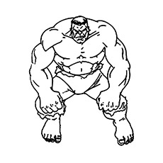 Hulk from Avengers Coloring Pages