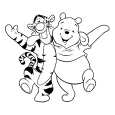 coloring pages of tigger and pooh
