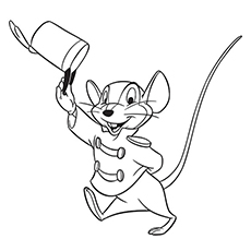 Disney coloring page of Timothy Mouse