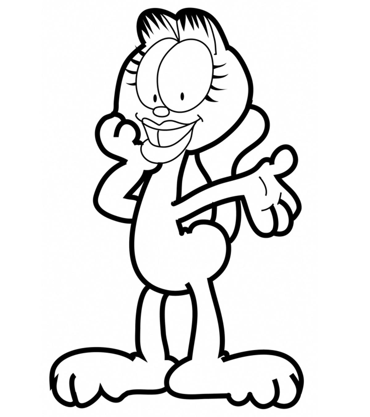 Top 10 Garfield Coloring Pages For Your Toddler