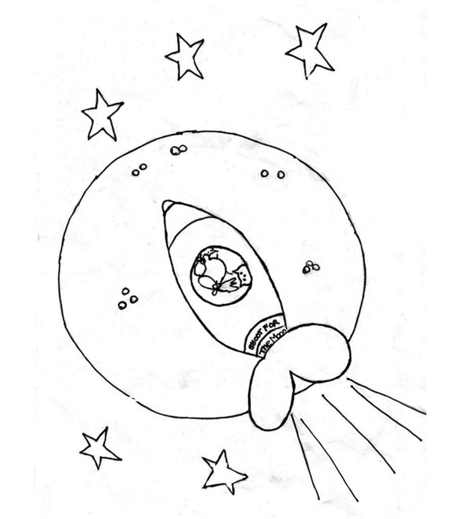 moon game coloring pages