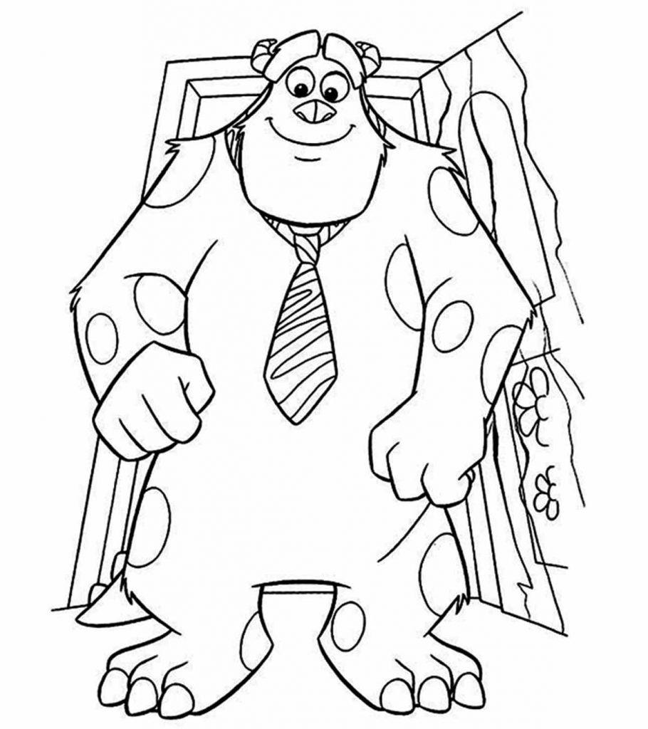 Sully to color - Monsters, Inc. Kids Coloring Pages