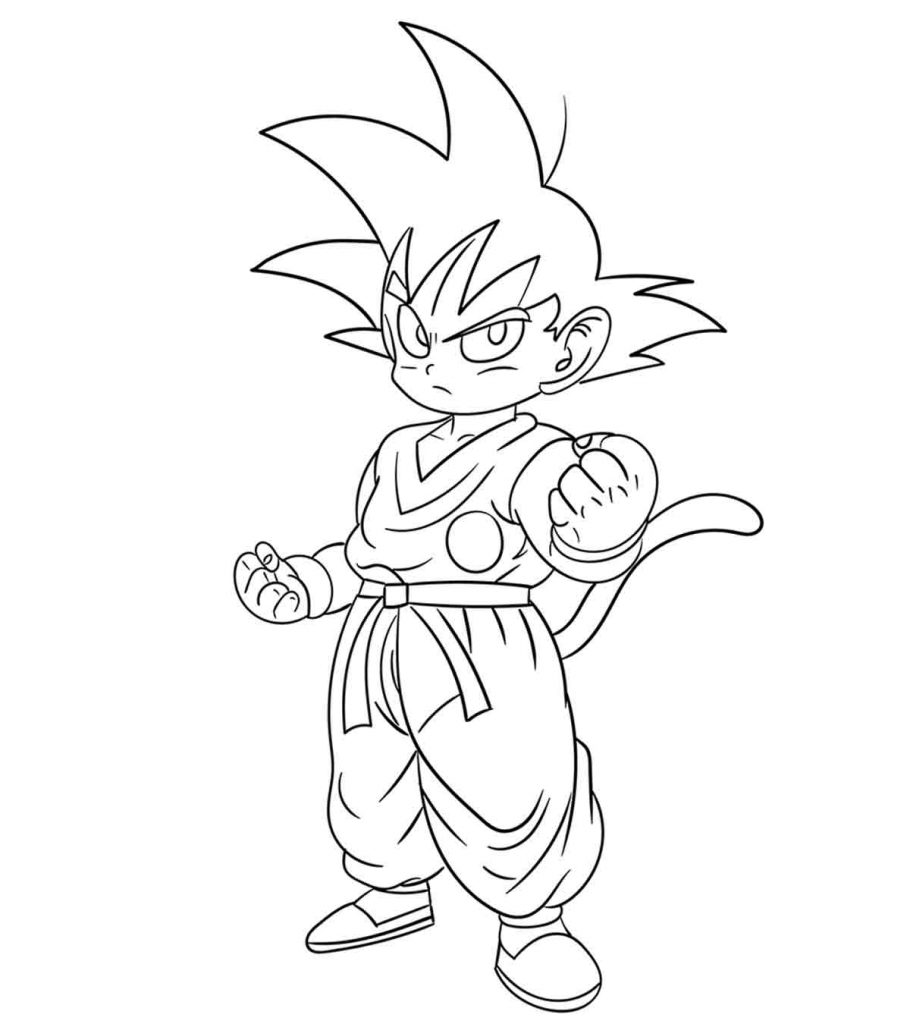 top 20 free printable dragon ball z coloring pages online