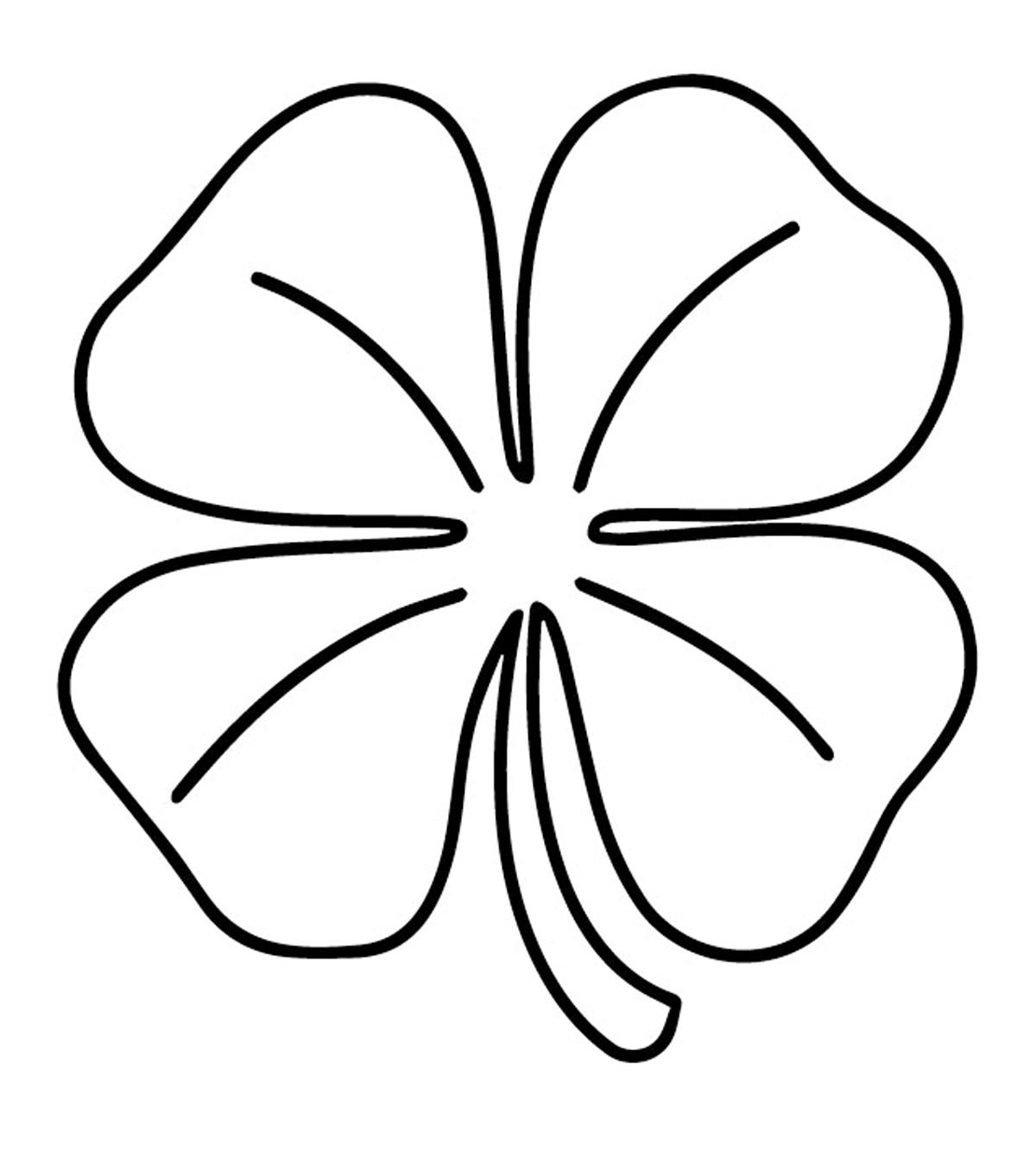 Top 20 Four Leaf Clover Coloring Pages For Toddlers_image