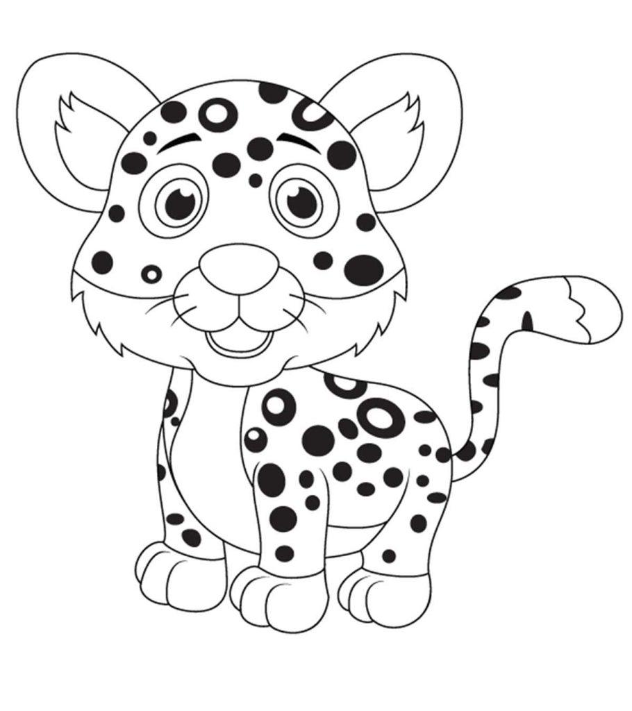 Cheetah Print Coloring Page