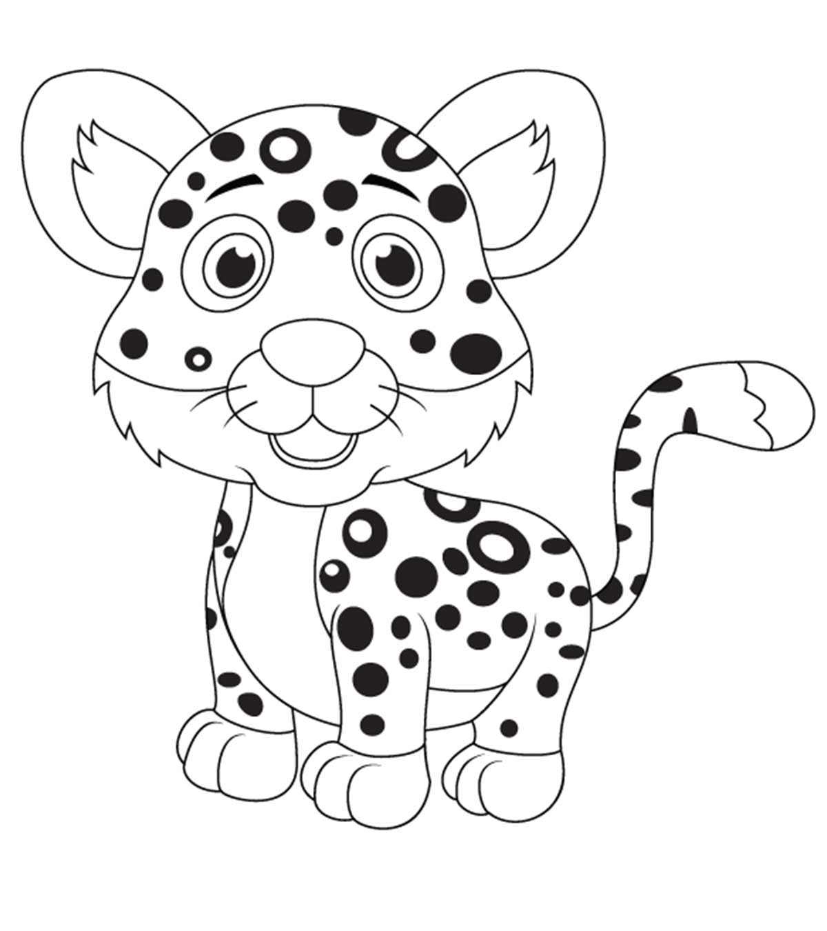 Top 25 Leopard Coloring Pages For Your Toddler