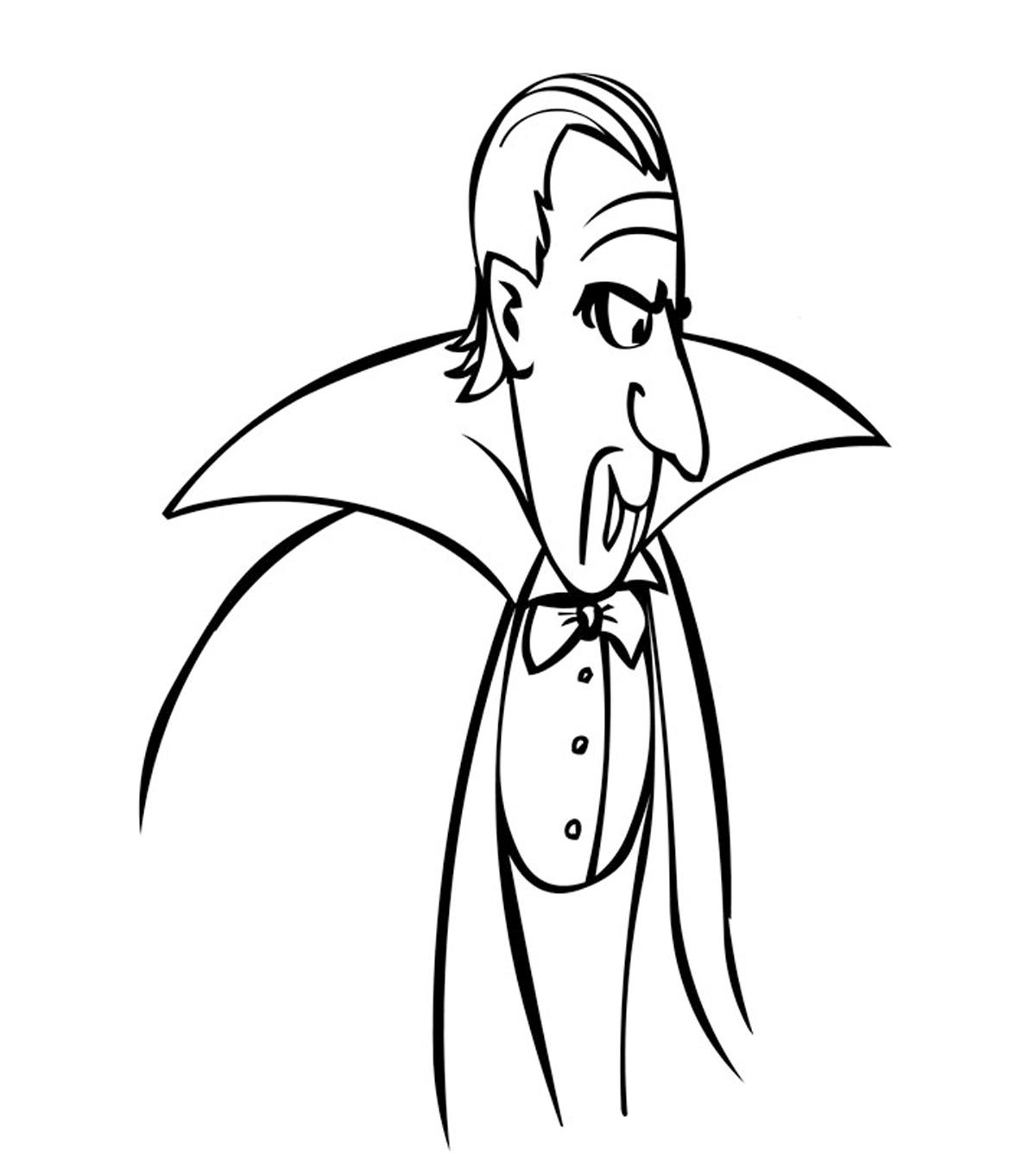 8300 Top Cartoon Vampire Coloring Pages Pictures