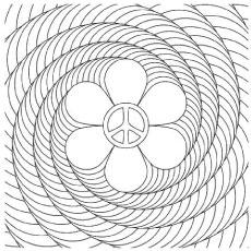 Abstract Optical Illusions Coloring Pages