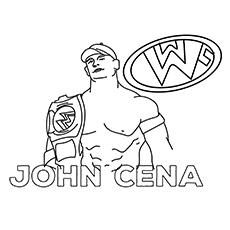 Top 15 Free Printable John Cena Coloring Pages Online