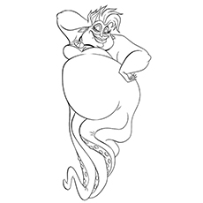 Coloring page of wicked Ursula