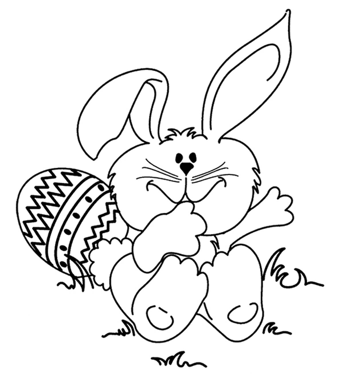 10 Cute & Funny Rabbit Coloring Pages For Your Toddler_image