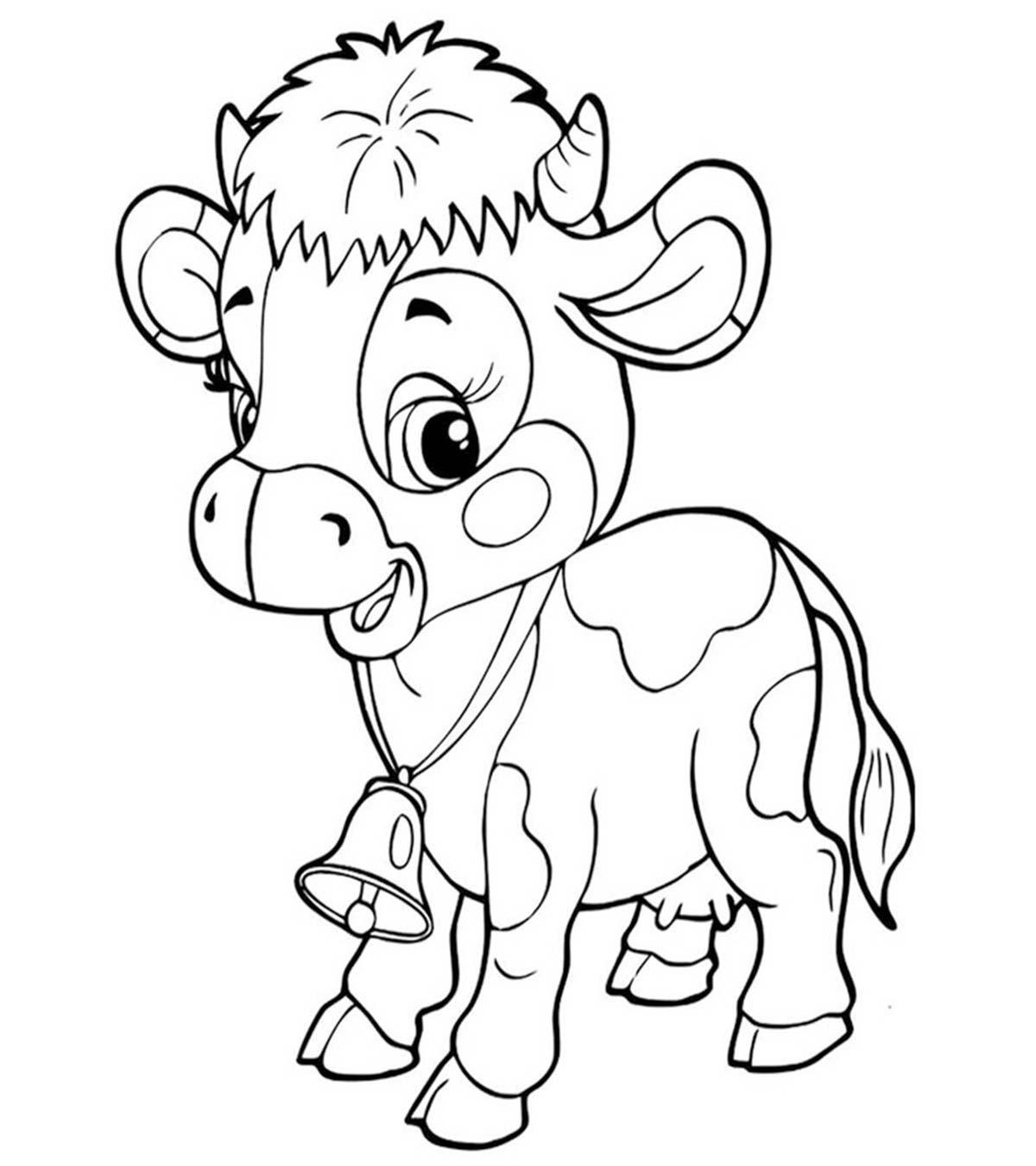 15 Best Cow Coloring Pages For Your Little Ones_image