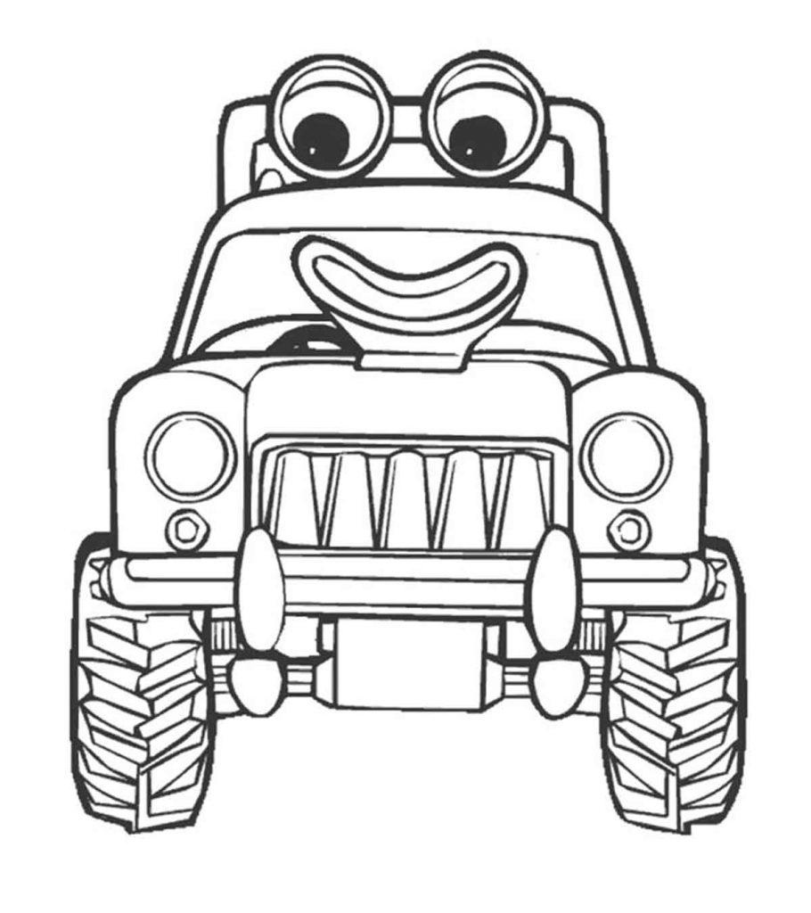 Modern Tractor coloring page  Free Printable Coloring Pages