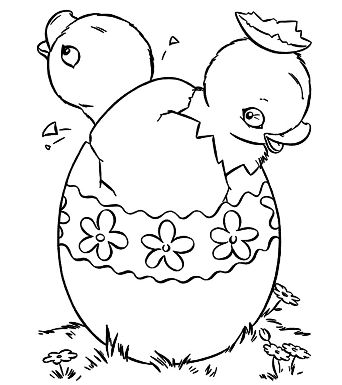 25 Amazing Easter Egg Coloring Pages Your Toddler Will Love To Color_image
