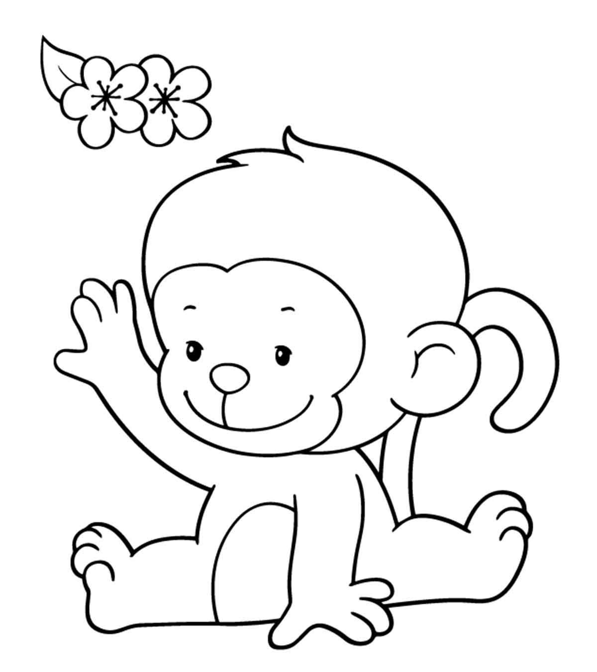 Top 16 Free Printable Monkey Coloring Pages For Kids Top 16 Free Printable Monkey Coloring Pages For Kids