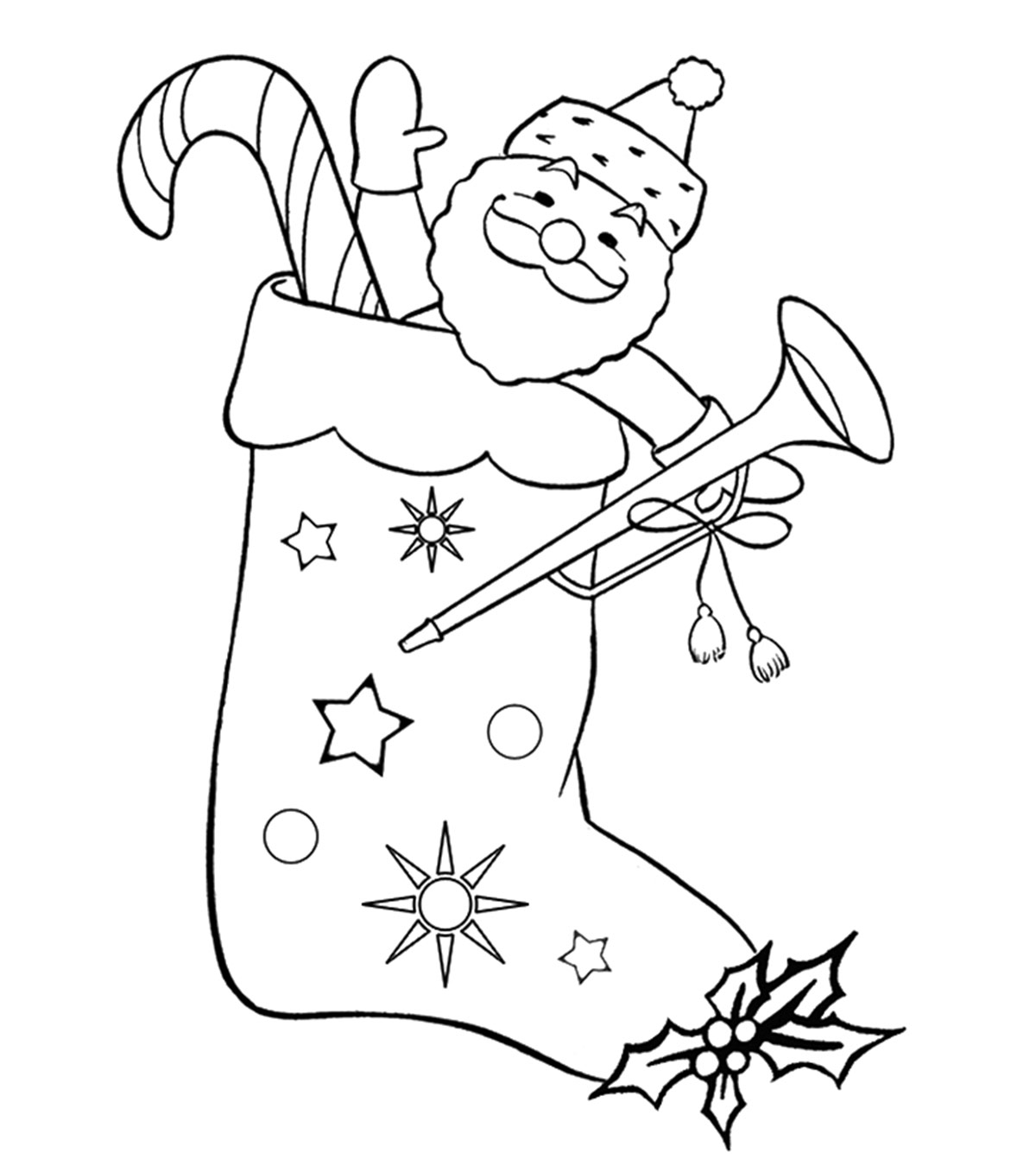 Top 14 Free Printable Christmas Stocking Coloring Pages Online