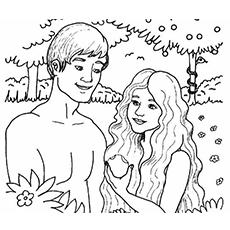 Top 25 FreePrintable Adam And Eve Coloring Pages Online
