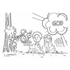 Top 25 FreePrintable Adam And Eve Coloring Pages Online