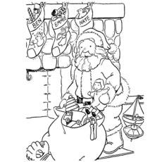Top 25 Free Printable Christmas Stocking Coloring Pages Online
